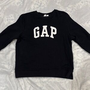GAP Black Crewneck with White Logo